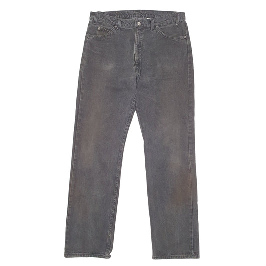 Mens Black Levis Vintage Orange Tab Made In USA 505 JeansW36 L32