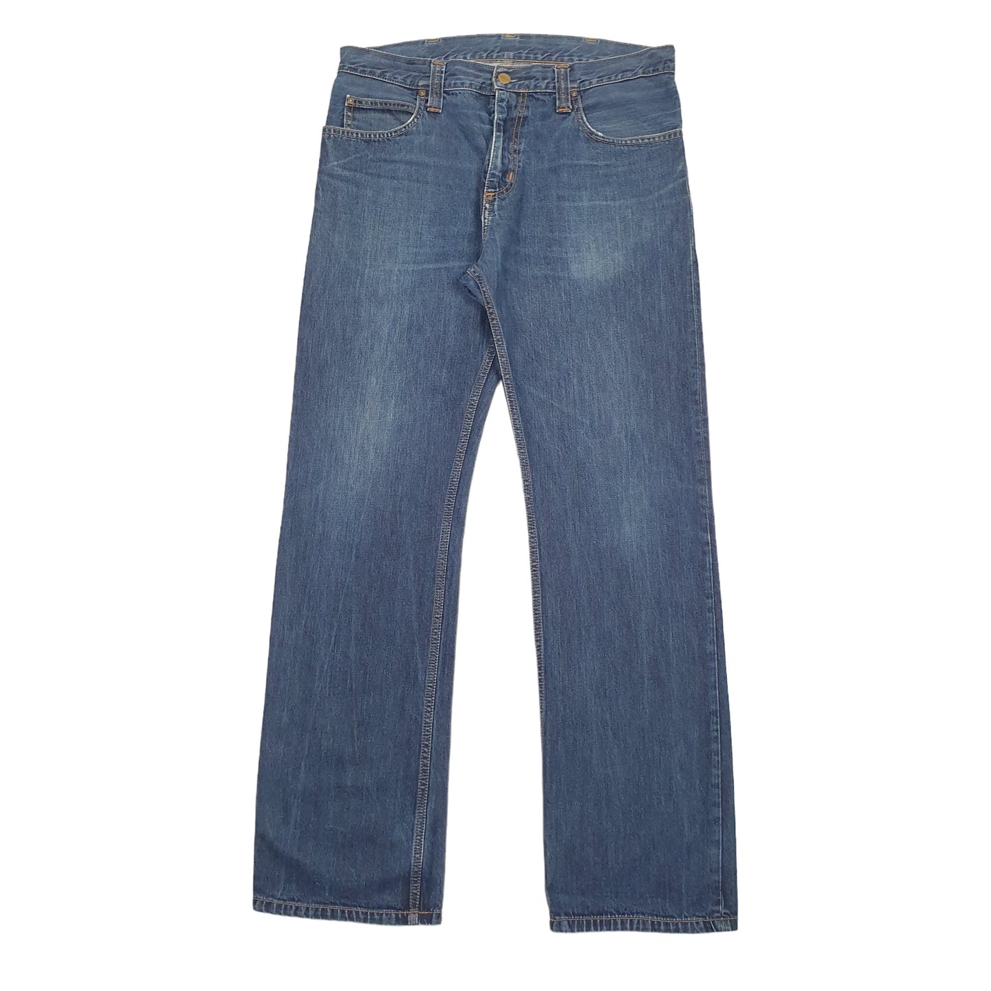 Mens Blue Carhartt Rockin Pant Casual JeansW34 L33