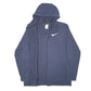 Mens Navy Nike Hoodie Dri Fit Full Zip Jumper
