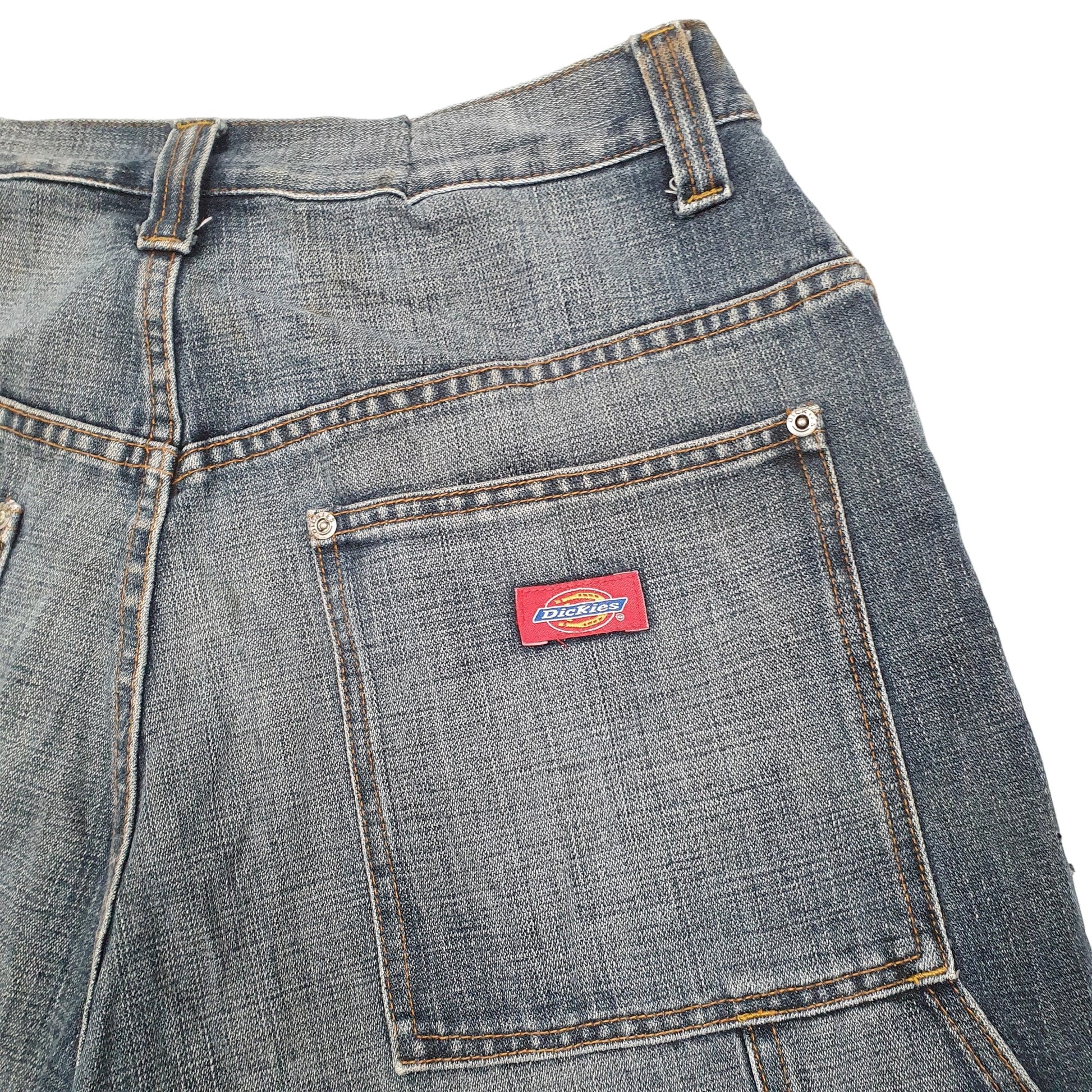 Mens Blue Dickies Carpenter Workwear Denim Shorts