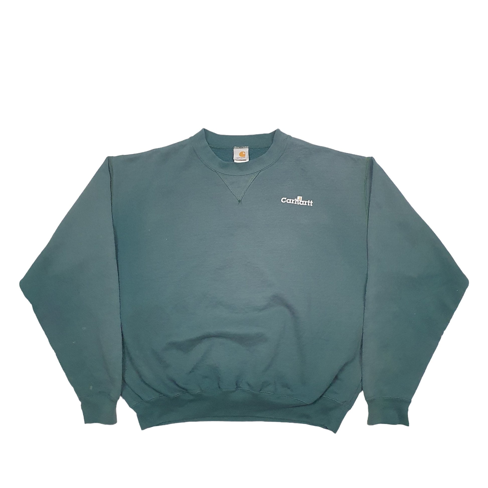 Mens Green Carhartt  Crewneck Jumper