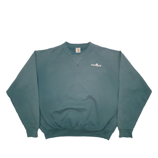 Mens Green Carhartt  Crewneck Jumper