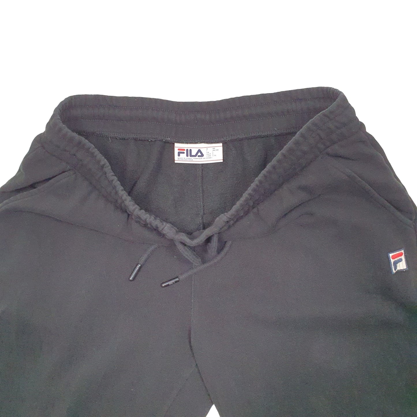 Mens Black Fila Sweats Jogger Trousers
