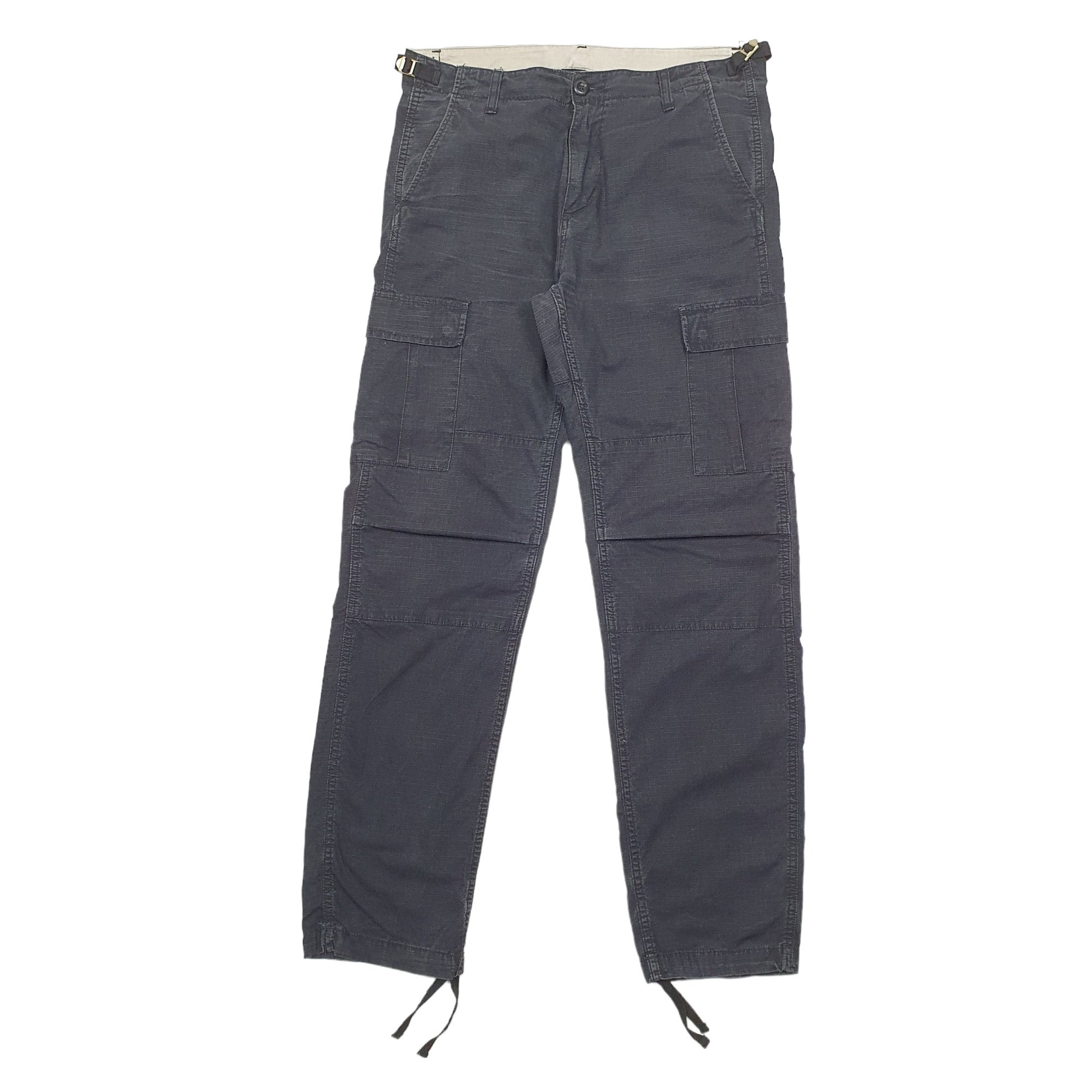 Mens Black Carhartt Aviation Pant Ripstop Cargo Trousers