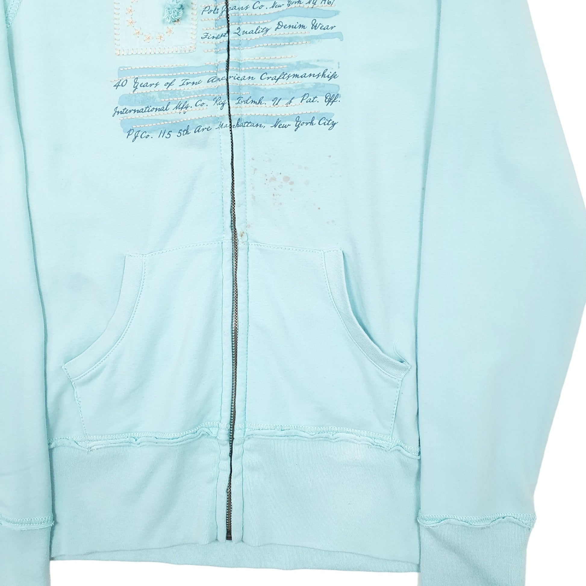 Womens Blue Polo Ralph Lauren Polo Jeans Full Zip Jumper