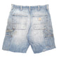 Mens Blue Carhartt Carpenter Cut Offs Denim Shorts