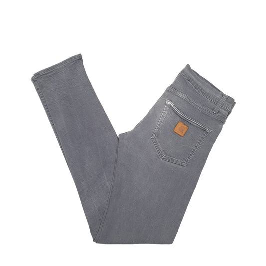 Mens Grey Carhartt WIP Klondike Pant Stretch Casual JeansW31 L34