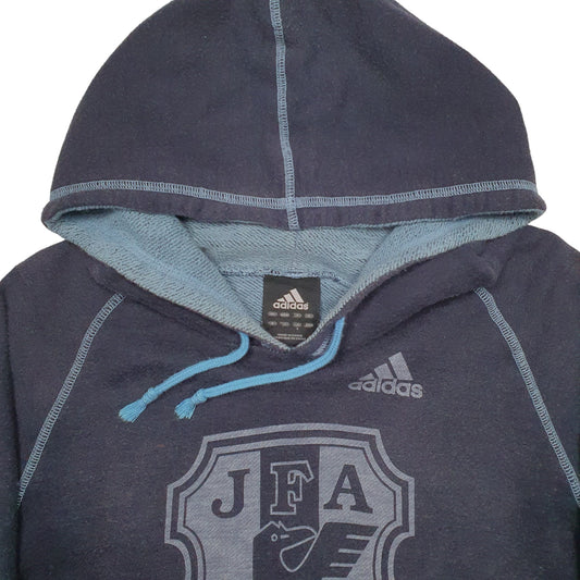 Mens Navy Adidas USA College Foot all Hoodie Jumper