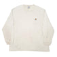 Mens Cream Carhartt Pocket Workwear Long Sleeve T Shirt