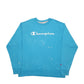 Mens Blue Champion Spellout Crewneck Jumper