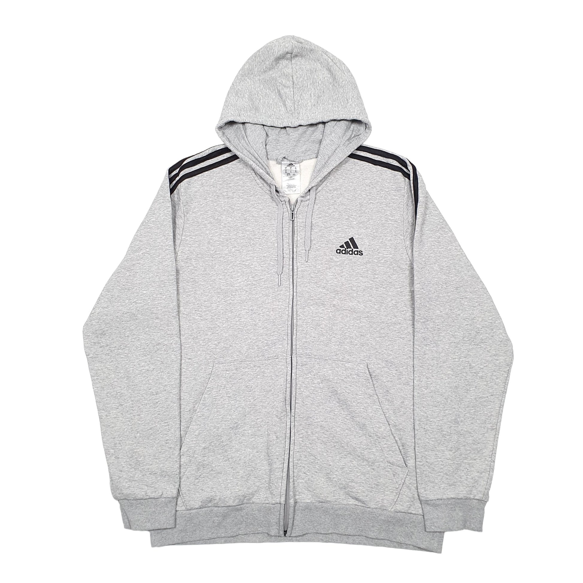Mens Grey Adidas  Full Zip Jumper