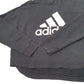 Womens Black Adidas Cropped Workout Gym Hoodie Jumper