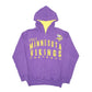 Mens Purple NFL Hoodie Minnesota Vikings American Football Full Zip Jumper