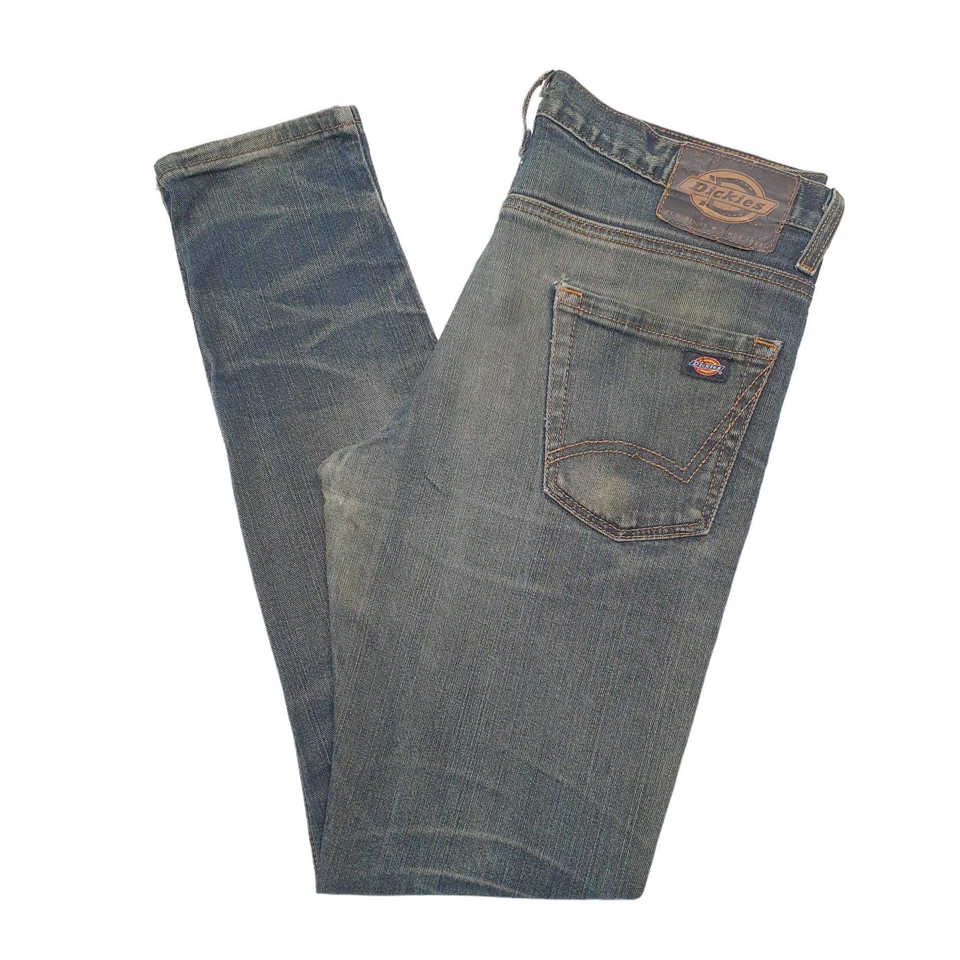 Mens Blue Dickies Stretch Fit Skinny JeansW33 L32