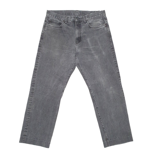 Mens Grey Carhartt Tapered WIP Pontiac Pant Casual JeansW36 L30