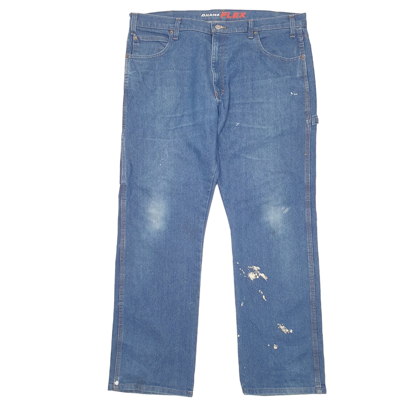 Mens Blue Dickies Relaxed Straight Flex Carpenter JeansW40 L32