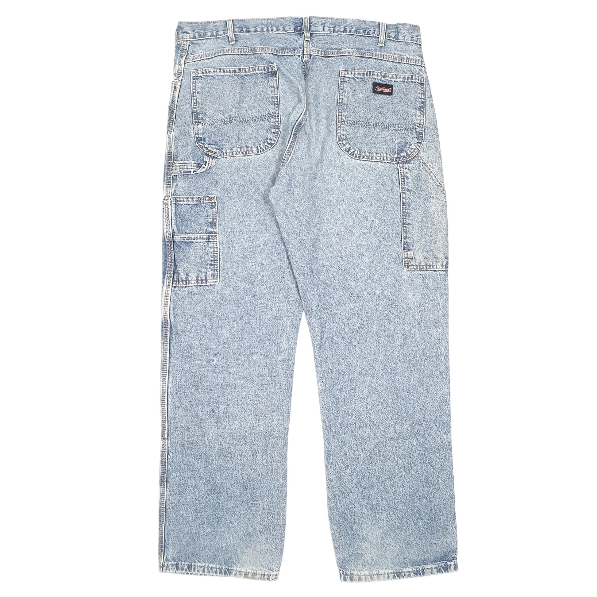 Mens Blue Dickies Double Knee Carpenter JeansW38 L32