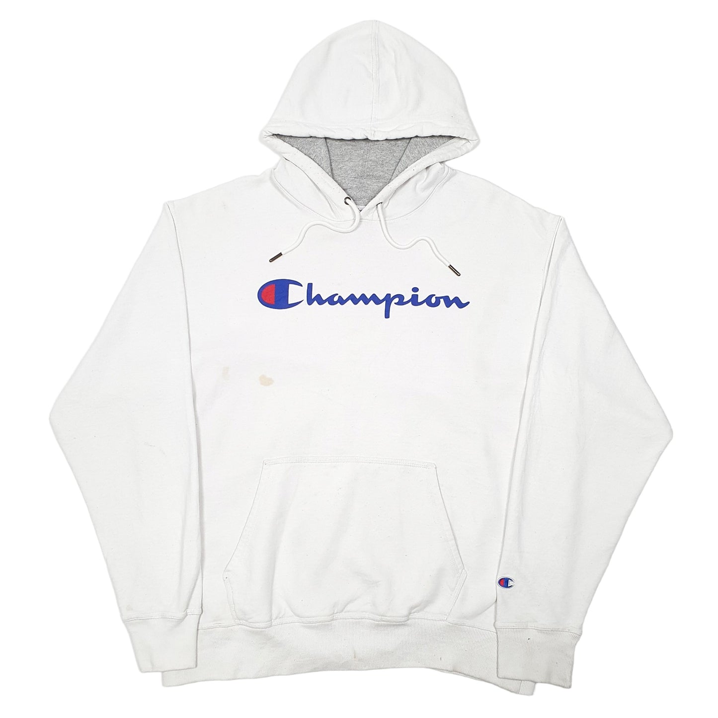 Mens White Champion  Hoodie Jumper