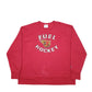 Mens Red Champion USA College Hockey Crewneck Jumper