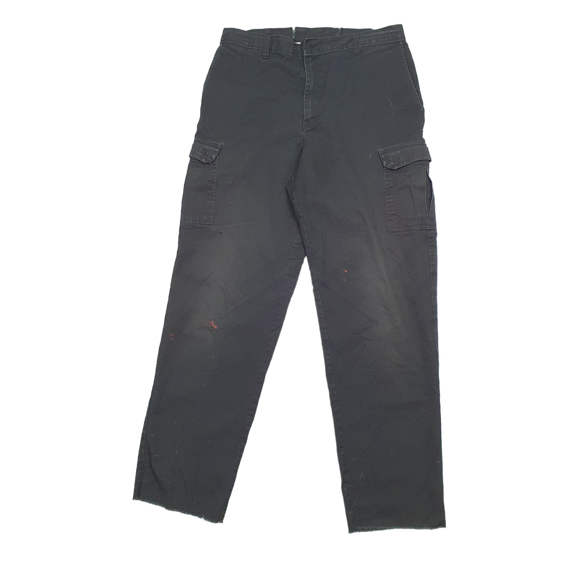 Mens Black Dickies  Cargo Trousers