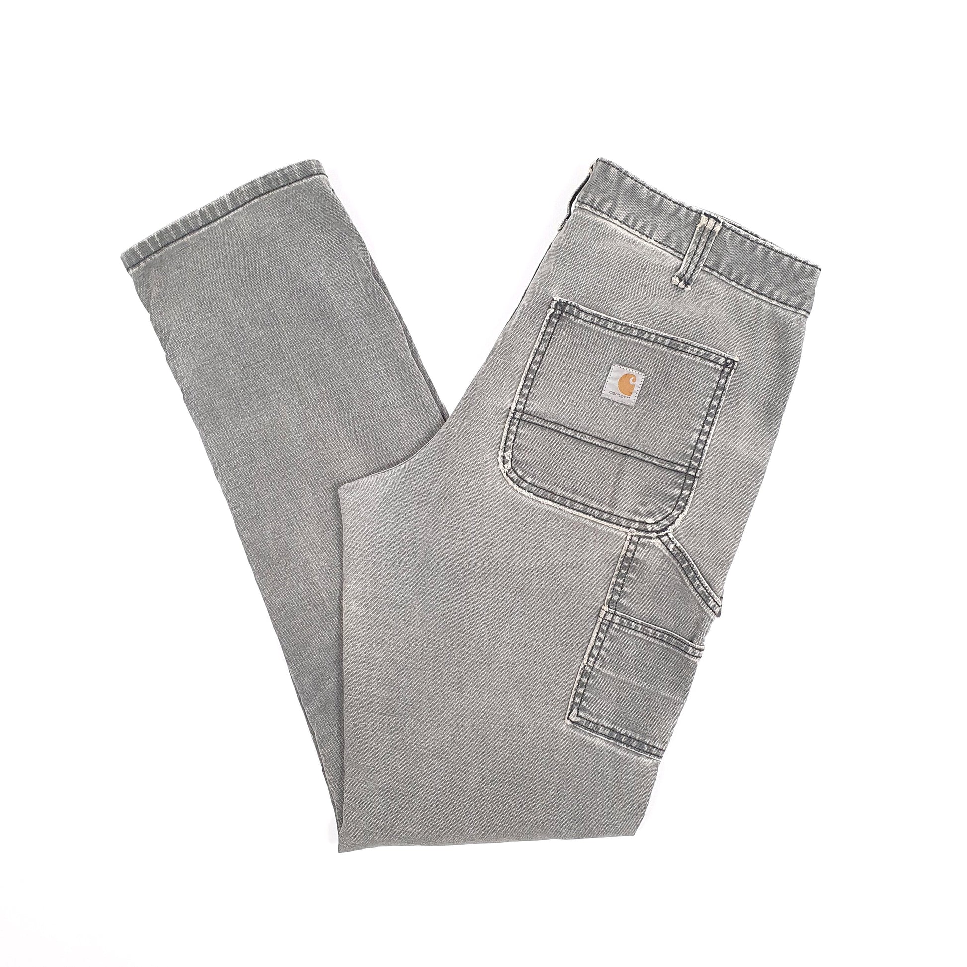 Womens Grey Carhartt Double Knee Carpenter Trousers