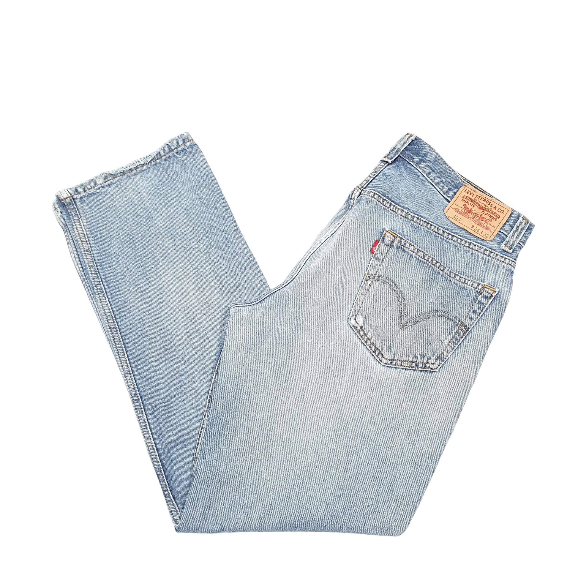 Mens Blue Levis  505 JeansW36 L32