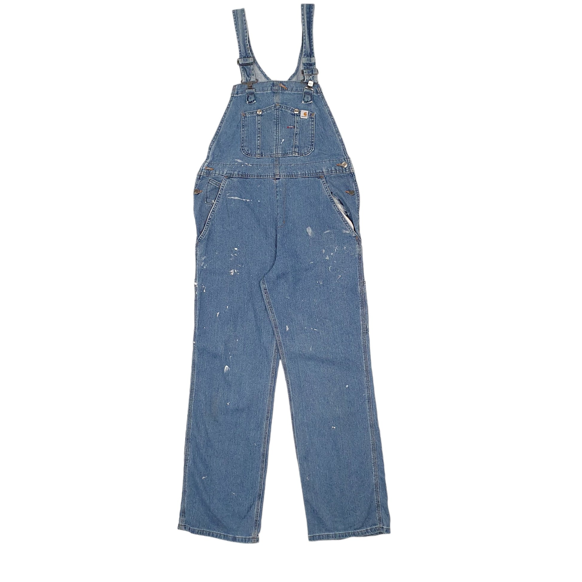 Womens Blue Carhartt WR008 Dungaree Trousers