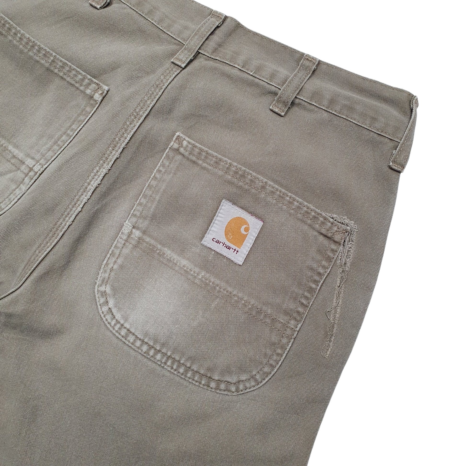 Mens Brown Carhartt  Denim Shorts