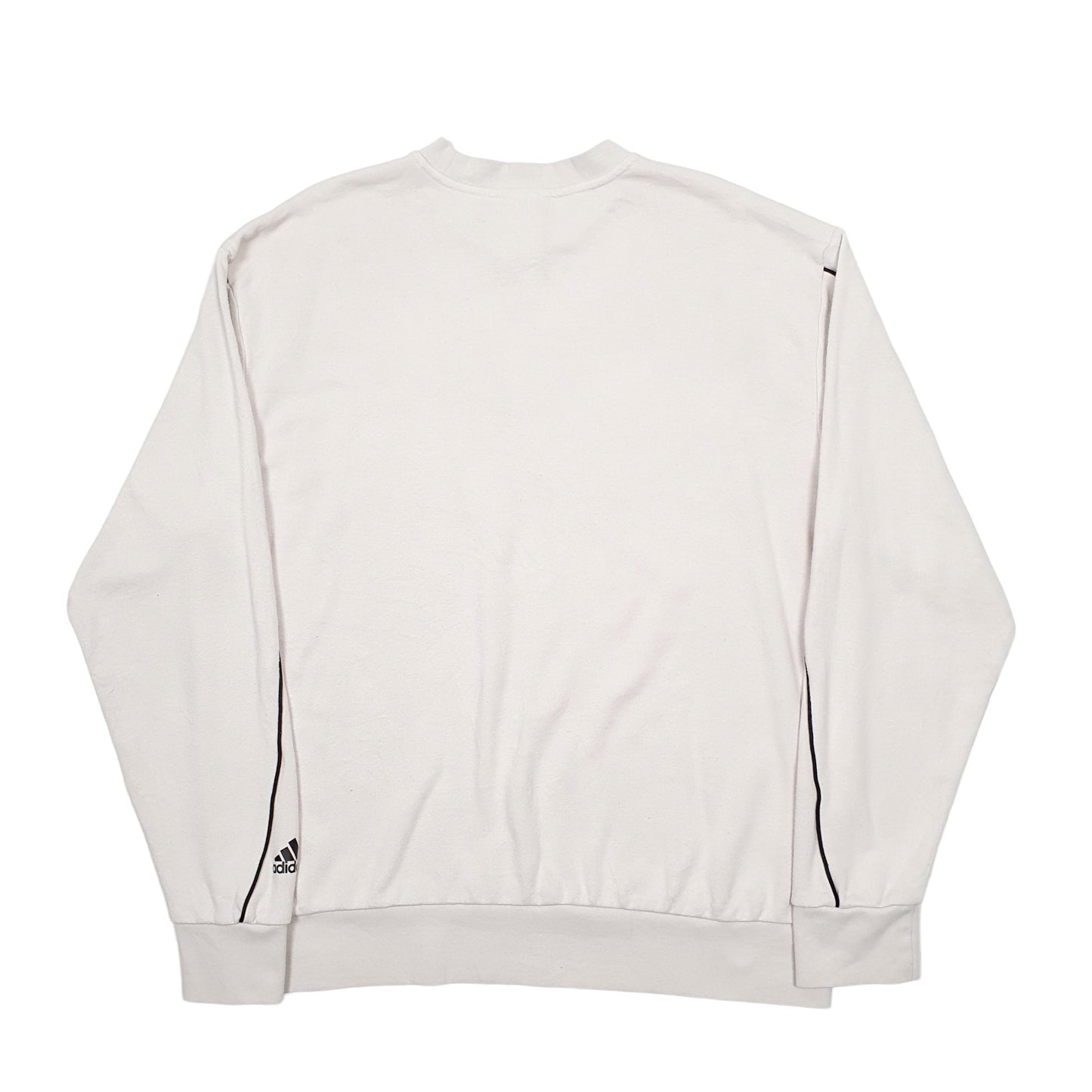 Mens Cream Adidas  Crewneck Jumper