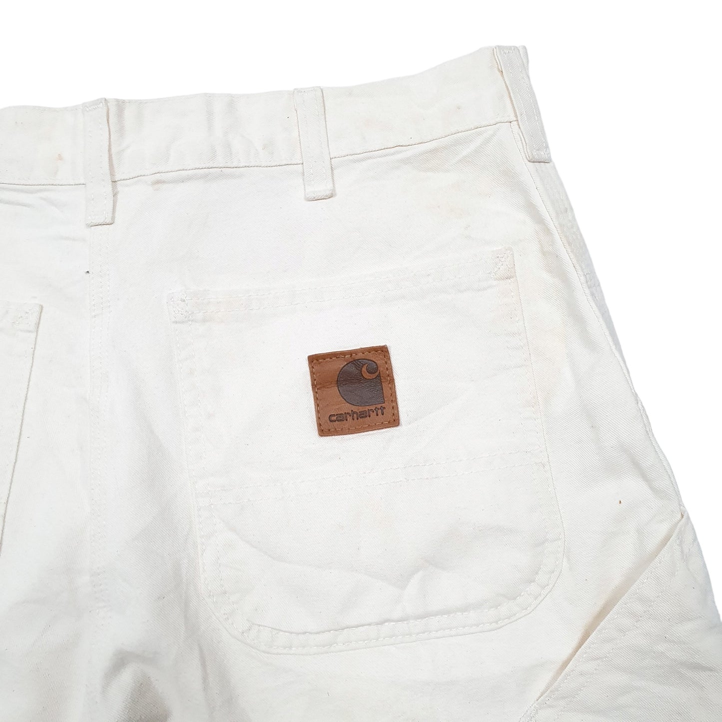 Mens Cream Carhartt  Carpenter Shorts