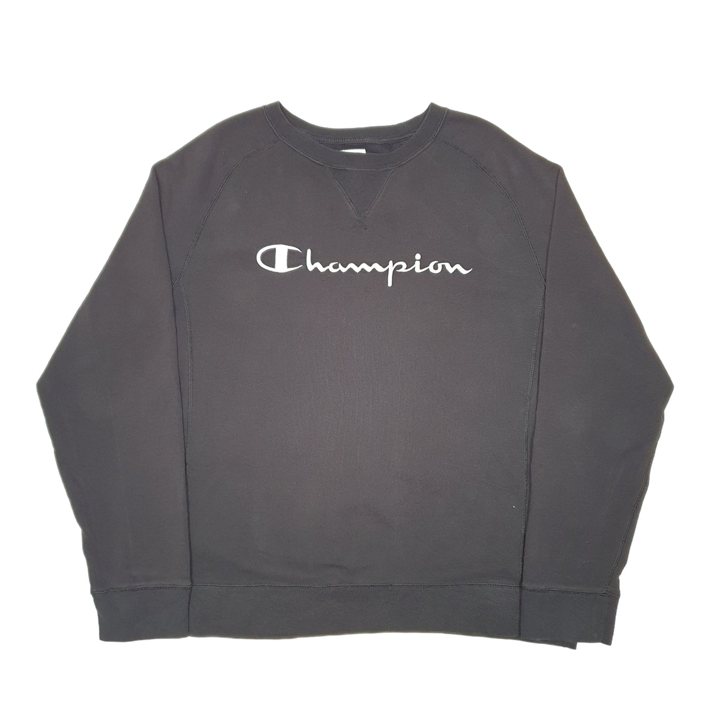 Womens Black Champion  Crewneck Jumper