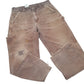 Mens Brown Carhartt B136 Double Knee Carpenter Trousers
