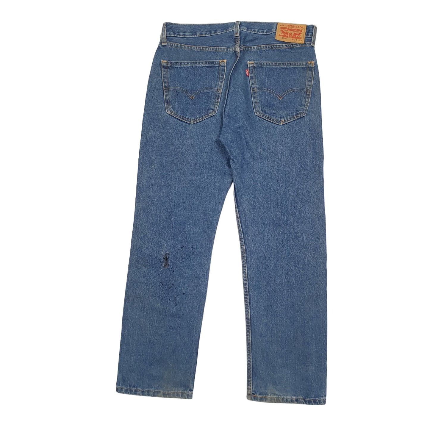 Mens Blue Levis  505 JeansW34 L29
