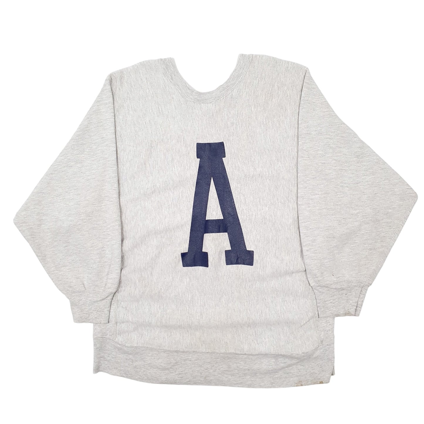 Mens Grey Camber Reverse Weave Vintage 1990s Made in USA Crewneck Jumper