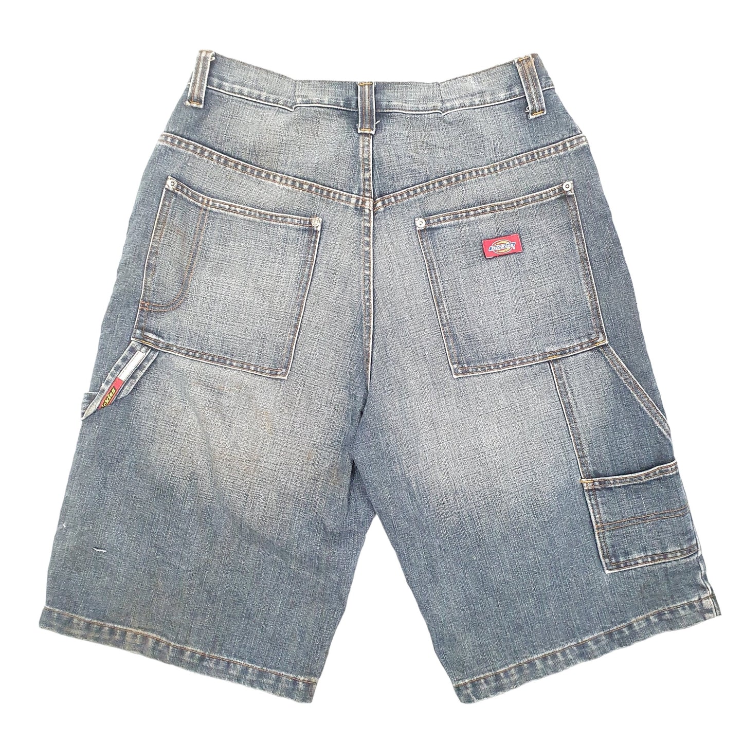 Mens Blue Dickies Carpenter Workwear Denim Shorts