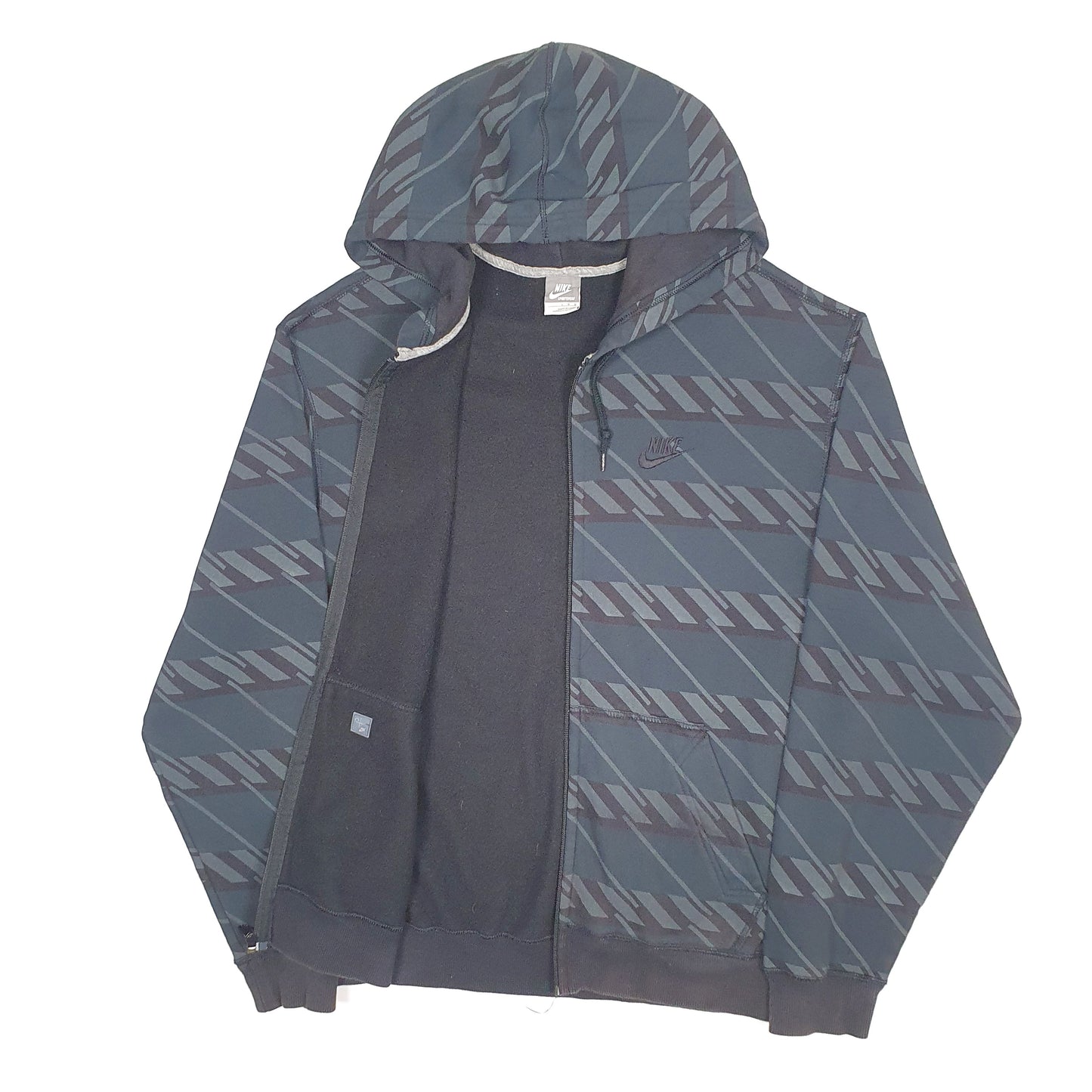 Mens Black Nike Vintage 2000s Y2K Tech Hoodie Full Zip Jumper