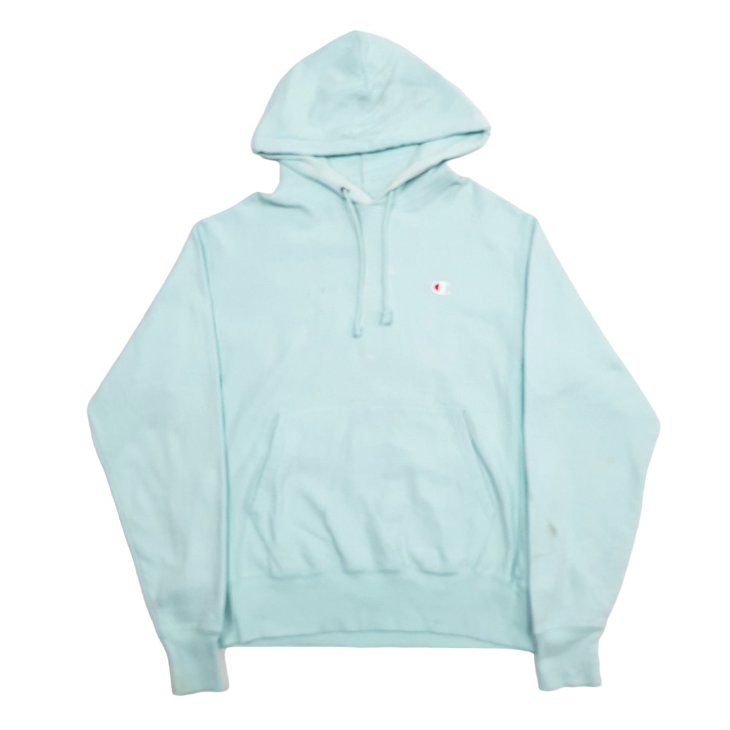 Mens Blue Champion Reverse Weave Hoodie Jumper