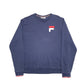 Mens Blue Fila  Crewneck Jumper