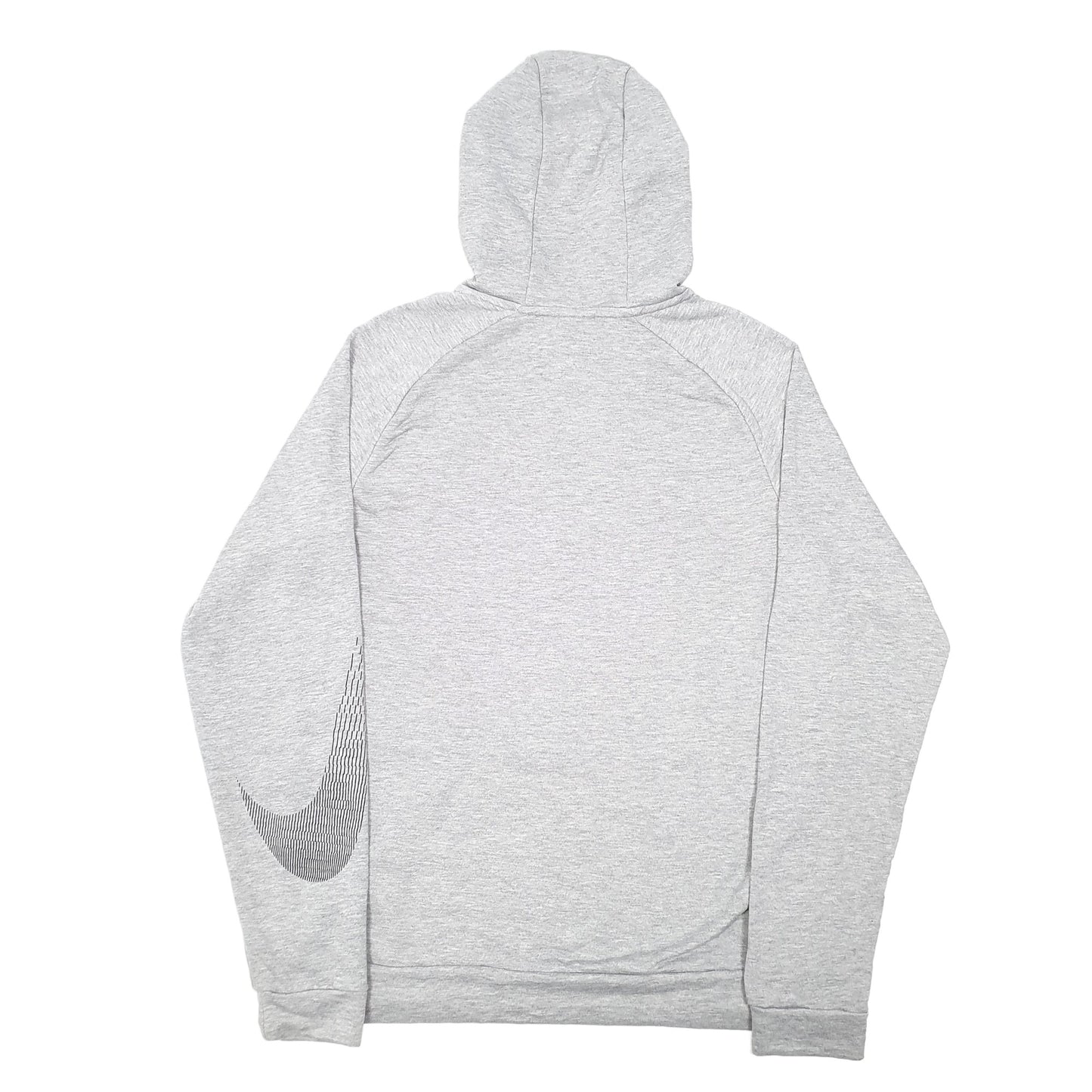 Mens Grey Nike Dri Fit Active Workout Running Hoodie Jumper