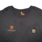 Mens Black Carhartt  Long Sleeve T Shirt