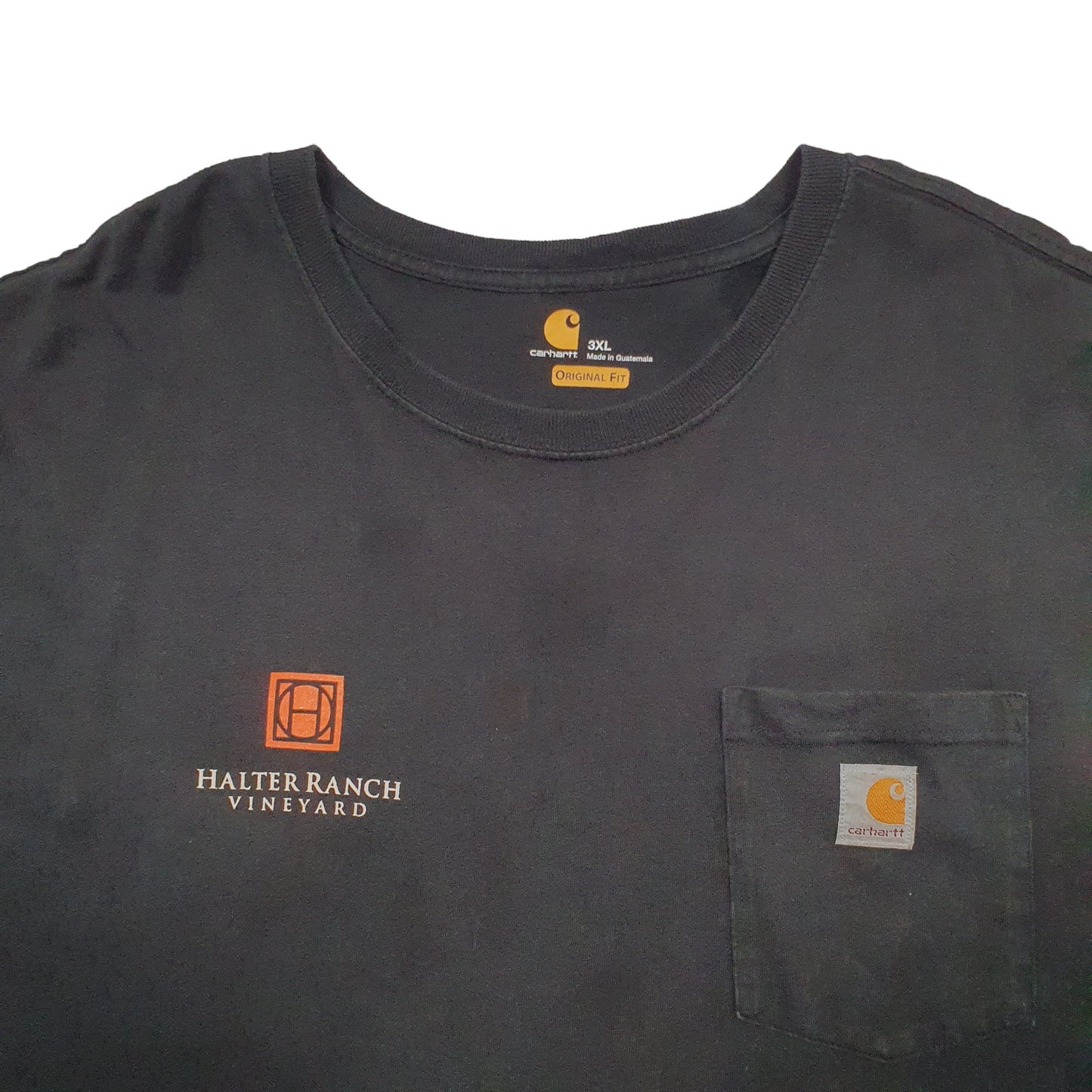Mens Black Carhartt  Long Sleeve T Shirt