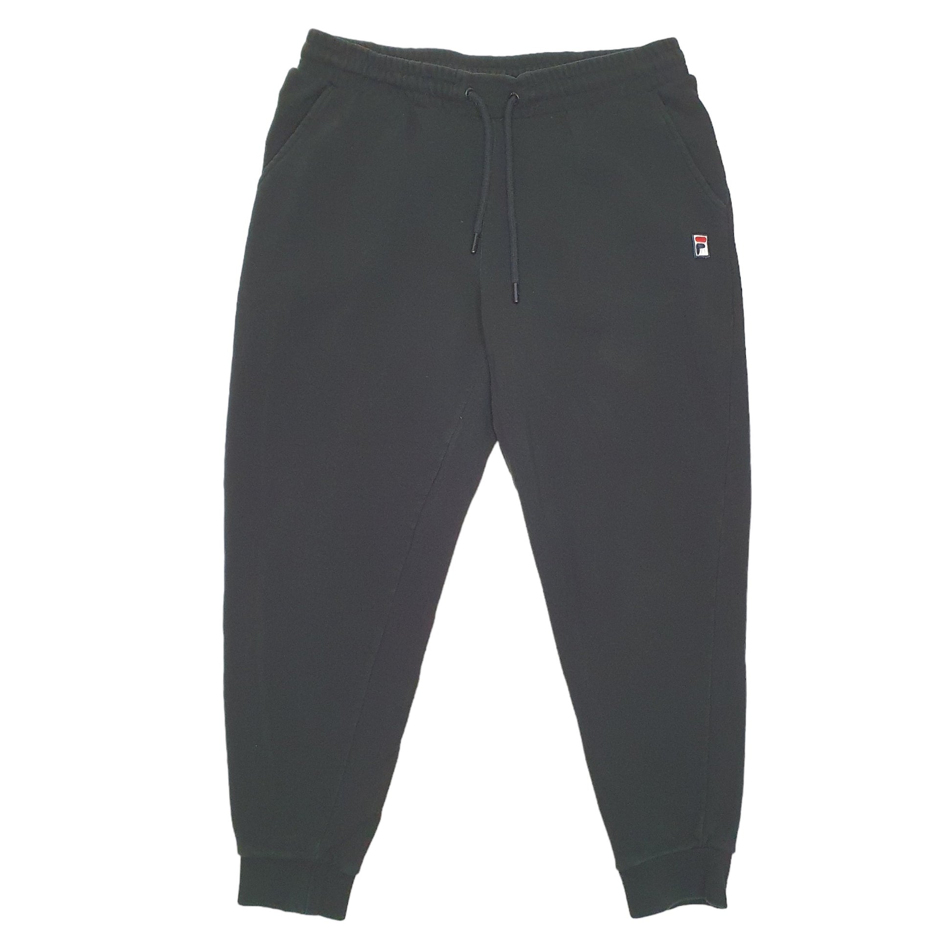 Mens Black Fila Sweats Jogger Trousers