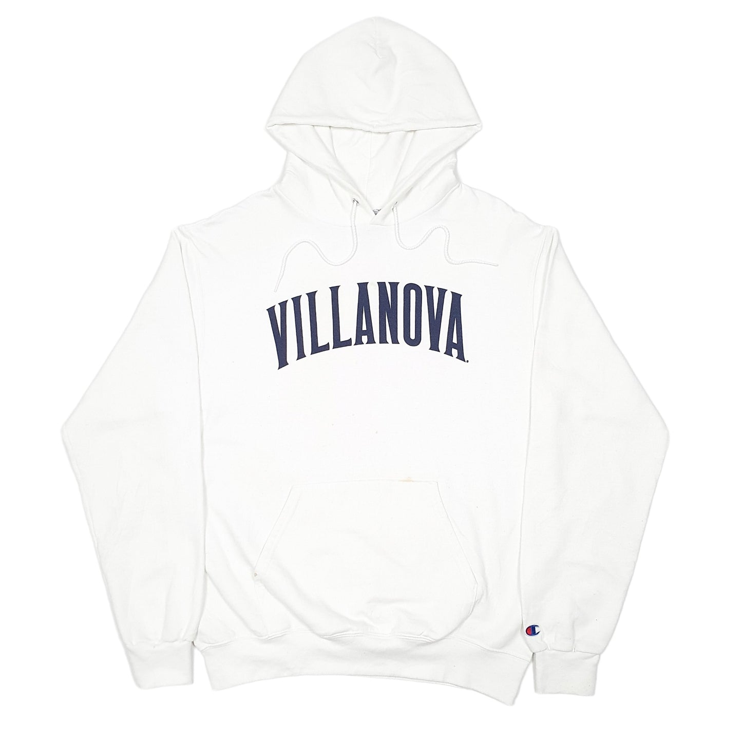 Mens White Champion Villanova University PA USA Hoodie Jumper