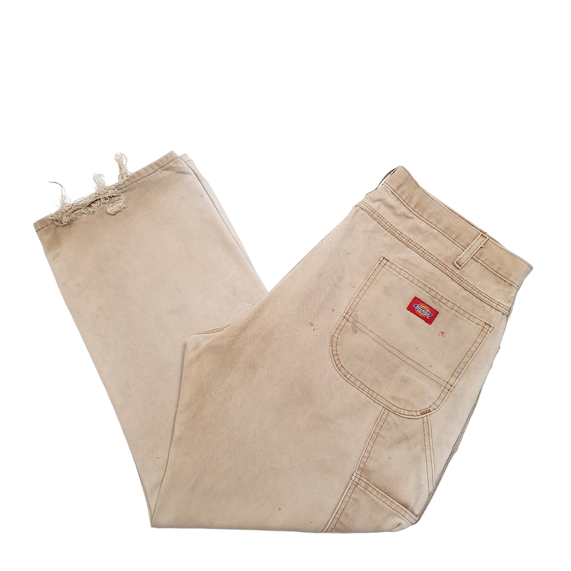 Mens Cream Dickies  Carpenter Trousers