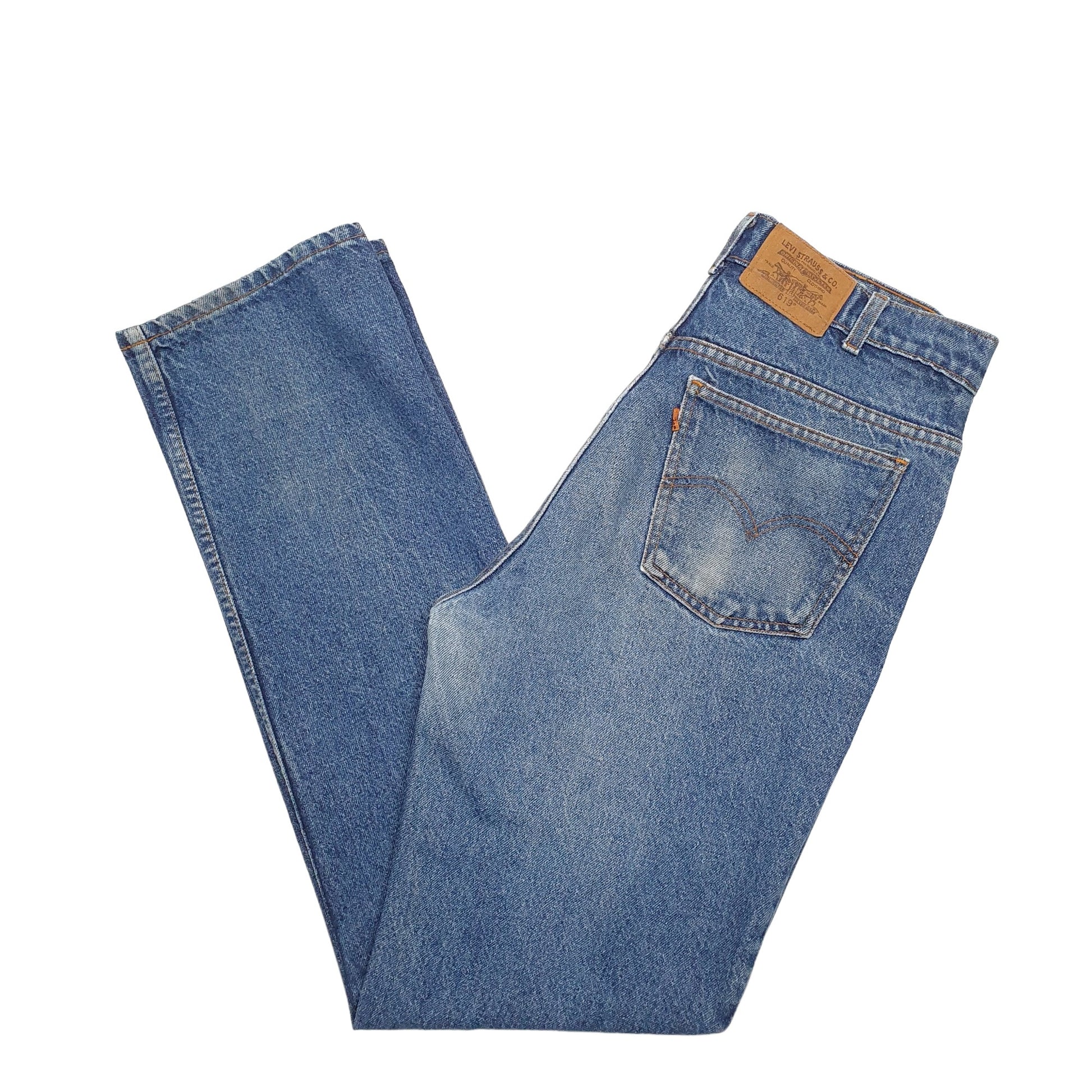 Mens Blue Levis  619 JeansW34 L34