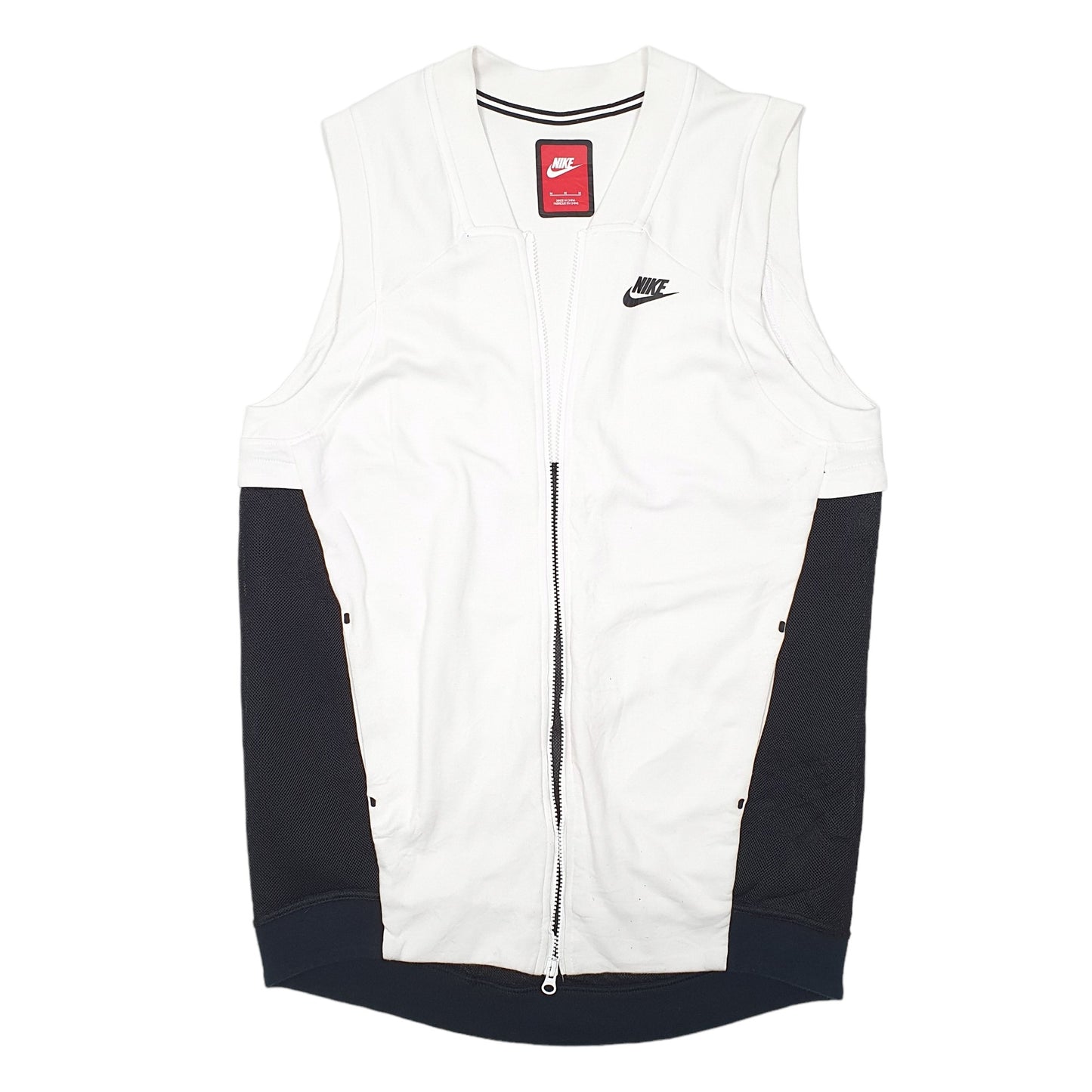 Mens White Nike  Gilet Jumper
