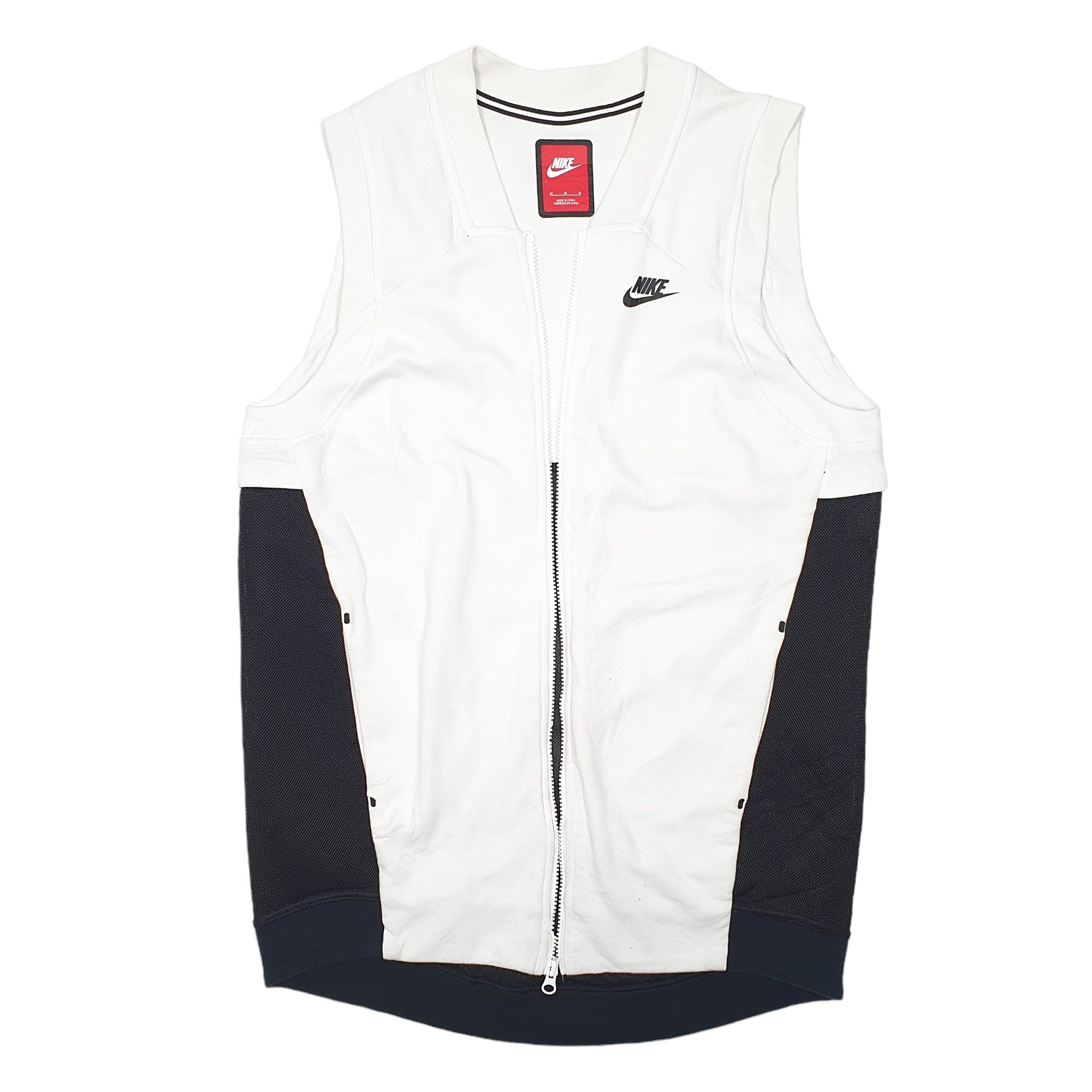 Mens White Nike  Gilet Jumper