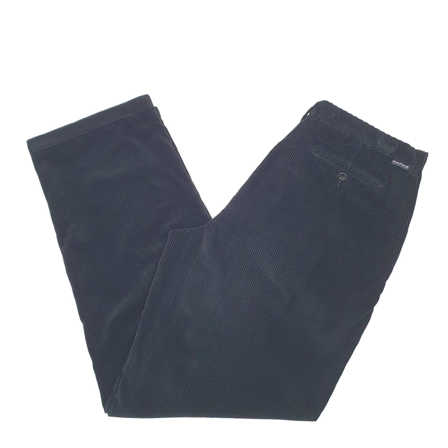 Mens Black Nautica Clipper Corduroy Trousers