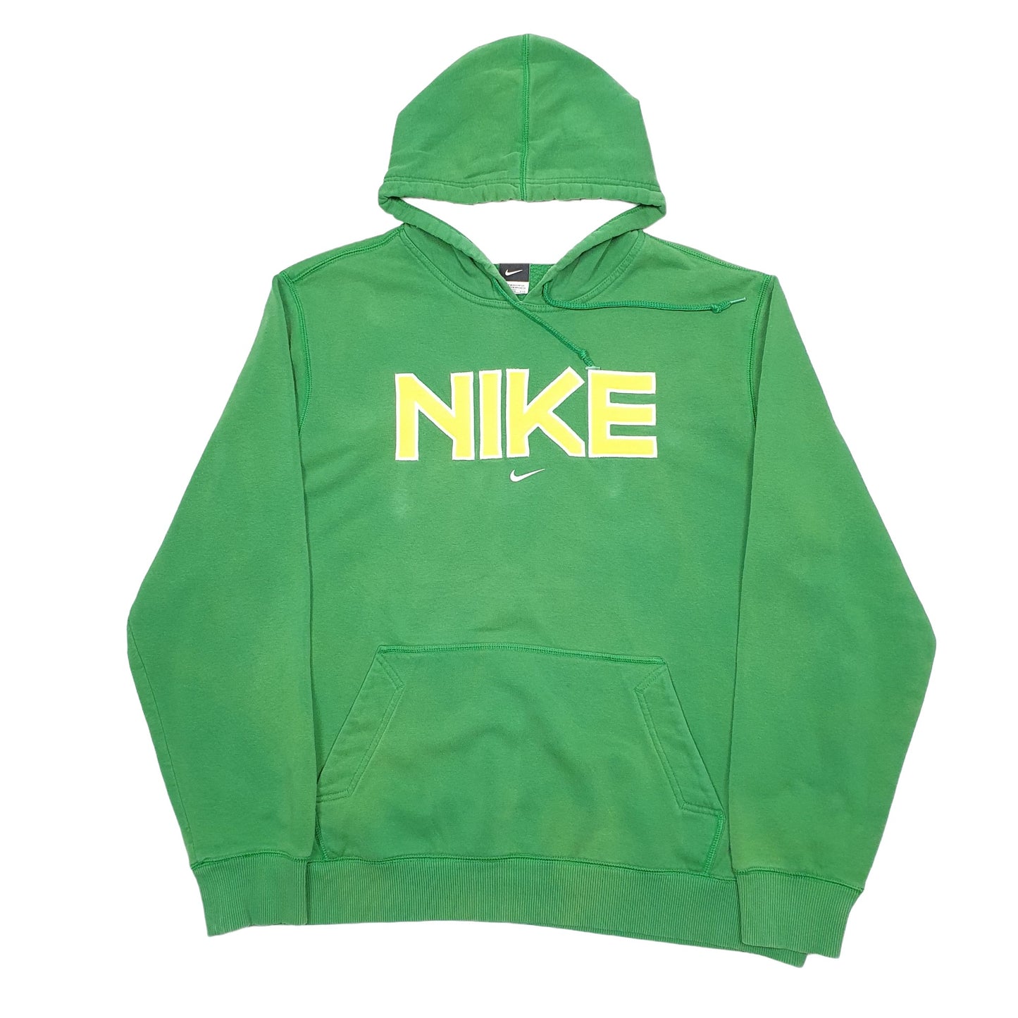 Mens Green Nike Spellout Hoodie Jumper