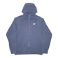 Mens Navy Nike Hoodie Full Zip Jumper